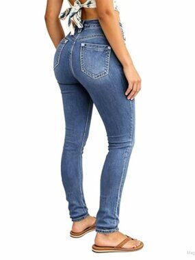 Skinny Jeans for Women Stretchy Butt Lifting Mid Rise